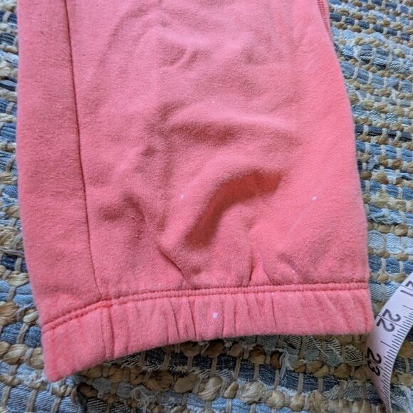 Aeropostale Sweatpants “Aero 87” L Coral Cropped Embroidered Logo Joggers Visco - Picture 8 of 8